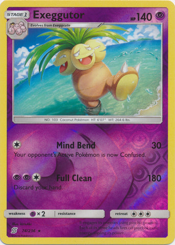 Exeggutor - 74/236 - Rare - Reverse Holo available at 401 Games Canada