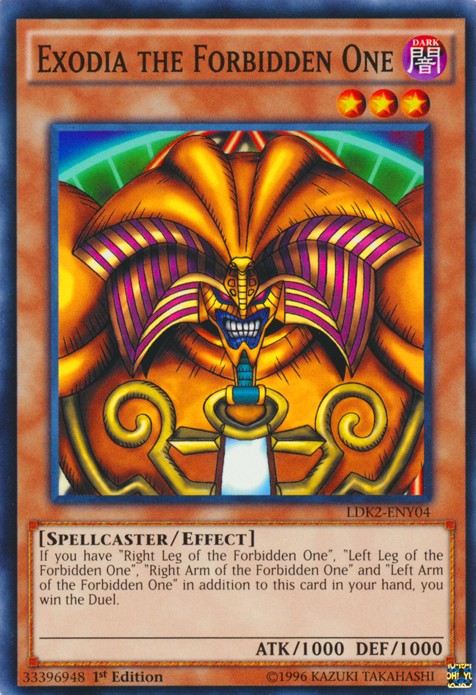 Exodia the Forbidden One - LDK2-ENY04 - Common - 1st Edition available at 401 Games Canada