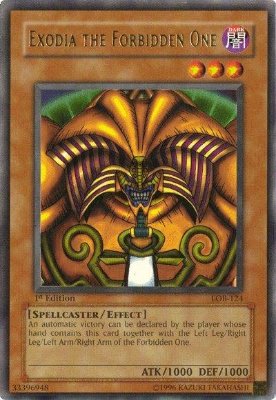 Exodia the Forbidden One - LOB-124 - Ultra Rare - 1st Edition available at 401 Games Canada