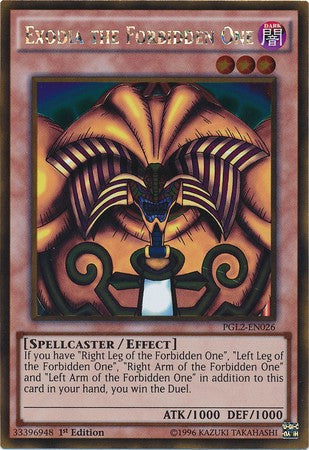 Exodia the Forbidden One - PGL2-EN026 - Gold Rare - 1st Edition available at 401 Games Canada