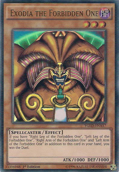 Exodia the Forbidden One - YGLD-ENA17 - Ultra Rare - 1st Edition available at 401 Games Canada