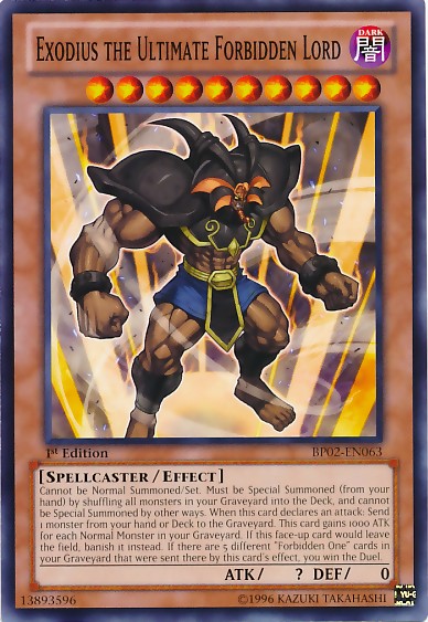 Exodius the Ultimate Forbidden Lord - BP02-EN063 - Common - 1st Edition available at 401 Games Canada