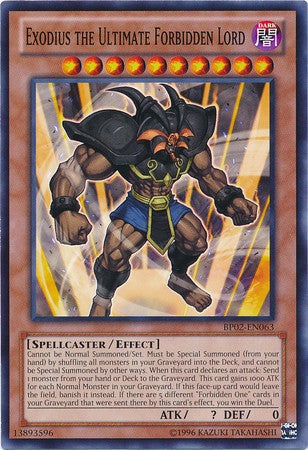 Exodius the Ultimate Forbidden Lord - BP02-EN063 - Common - Unlimited available at 401 Games Canada