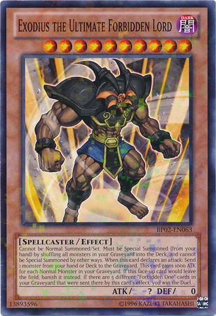 Exodius the Ultimate Forbidden Lord - BP02-EN063 - Mosaic Rare - Unlimited available at 401 Games Canada