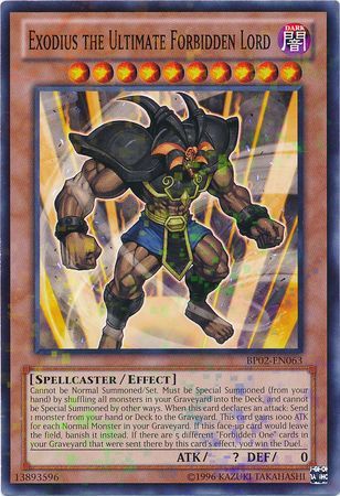 Exodius the Ultimate Forbidden Lord - BP02-EN063 - Mosaic Rare - Unlimited available at 401 Games Canada
