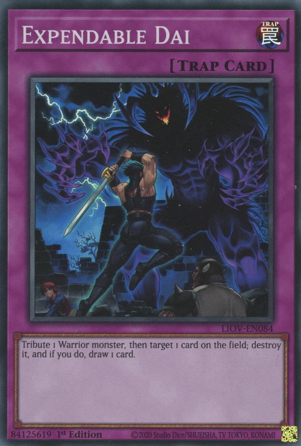 Expendable Dai - LIOV-EN084 - Super Rare - 1st Edition available at 401 Games Canada
