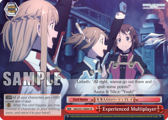 Experienced Multiplayer - SAO/S51-E069 - Climax Rare available at 401 Games Canada