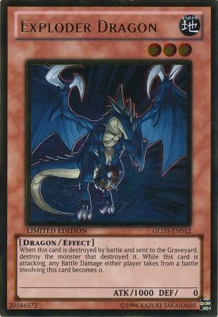 Exploder Dragon - GLD3-EN012 - Gold Rare - Limited Edition available at 401 Games Canada