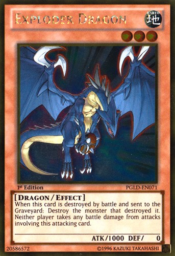 Exploder Dragon - PGLD-EN071 - Gold Rare - 1st Edition available at 401 Games Canada