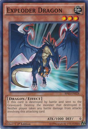 Exploder Dragon (Shatterfoil) - BP03-EN028 - Shatterfoil Rare - 1st Edition available at 401 Games Canada