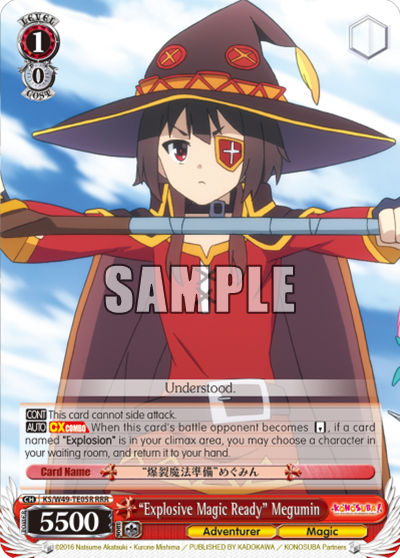 "Explosion Magic Ready" Megumin - KS/W49 - TE05R - Triple Rare available at 401 Games Canada