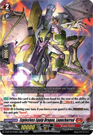 Explosives Equip Dragon, Launcharred - D-BT12/016EN - Double Rare available at 401 Games Canada
