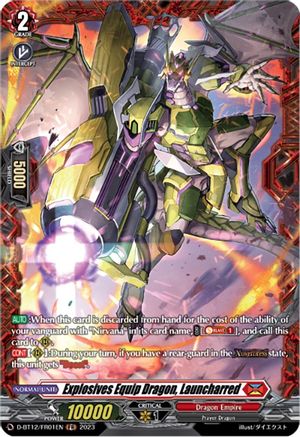 Explosives Equip Dragon, Launcharred - D-BT12/FR01EN - Frame Rare available at 401 Games Canada