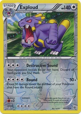 Exploud - 107/135 - Rare - Reverse Holo available at 401 Games Canada