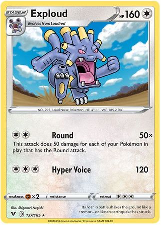 Exploud - 137/185 - Rare available at 401 Games Canada