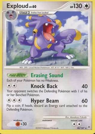 Exploud - 28/147 - Rare available at 401 Games Canada