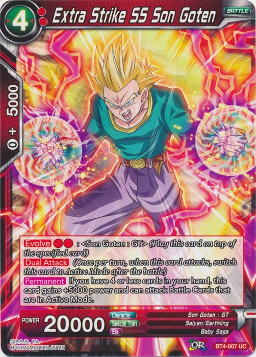 Extra Strike SS Son Goten - BT4-007 - Uncommon (Foil) available at 401 Games Canada