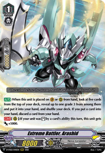 Extreme Battler, Arashid - D-VS02/040 - Triple Rare available at 401 Games Canada