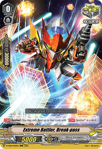 Extreme Battler, Break-pass - D-VS04/042 - Triple Rare available at 401 Games Canada