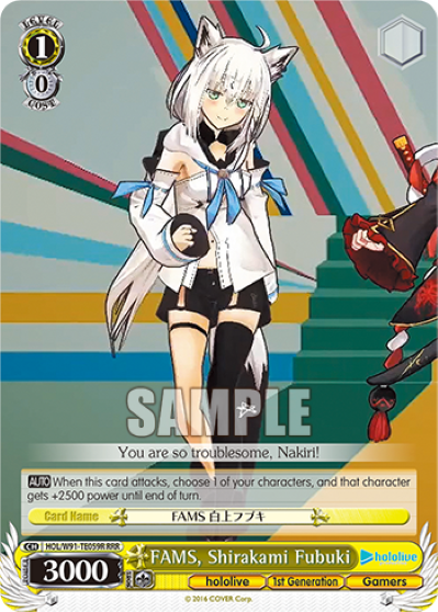 FAMS, Shirakami Fubuki (Triple Rare) available at 401 Games Canada