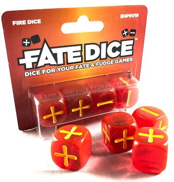 FATE DICE: Fire Dice available at 401 Games Canada