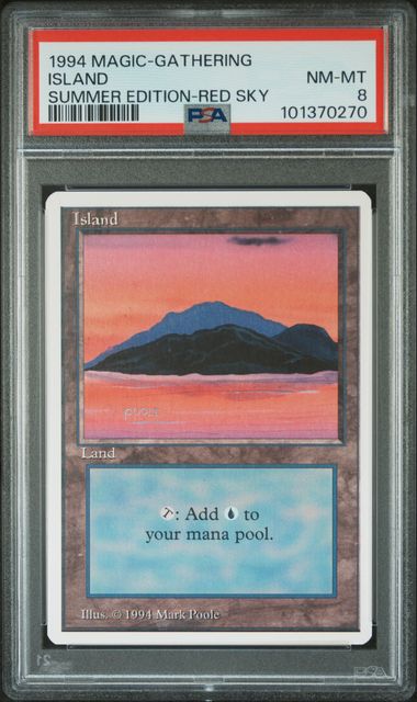 Island (A) - Summer Magic - PSA Graded 8 101370270