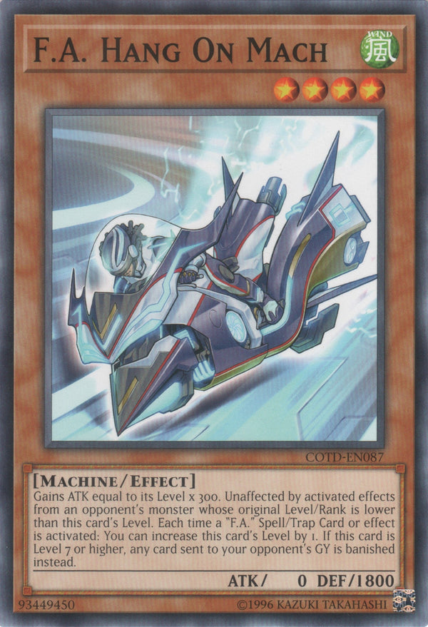 F.A. Hang On Mach - COTD-EN087 - Common - Unlimited available at 401 Games Canada