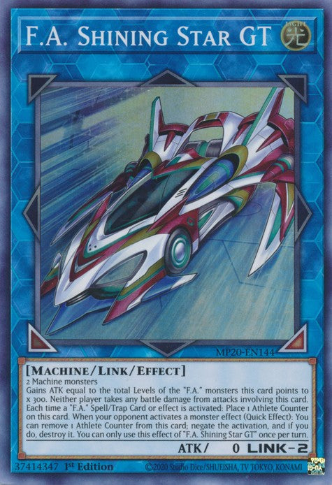 F.A. Shining Star GT - MP20-EN144 - Super Rare - 1st Edition available at 401 Games Canada