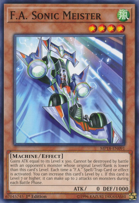 F.A. Sonic Meister - MP18-EN091 - Common - 1st Edition available at 401 Games Canada