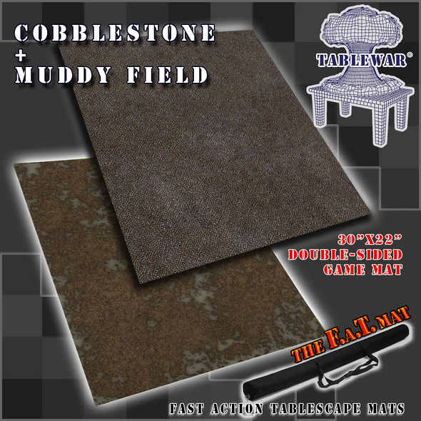 F.A.T. Mats - 30"x 22" - Cobblestone/Muddy Field available at 401 Games Canada