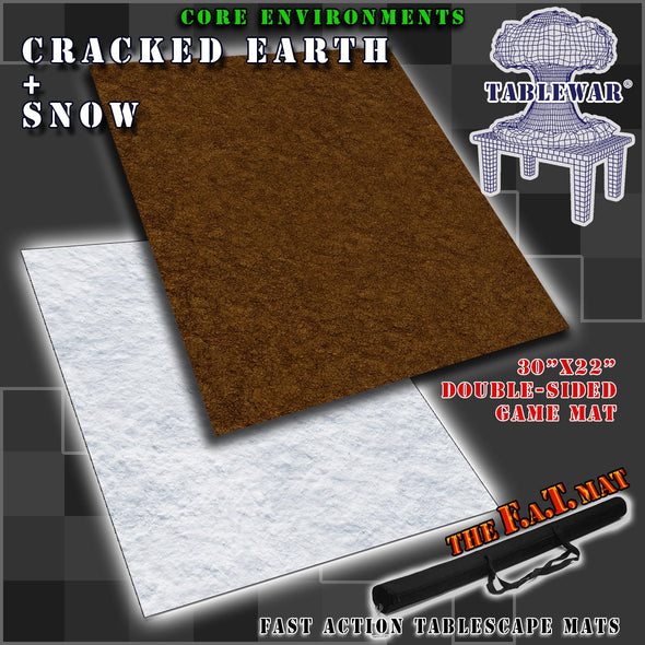 F.A.T. Mats - 30"x 22" - Core Environments: Cracked Earth/Snow available at 401 Games Canada