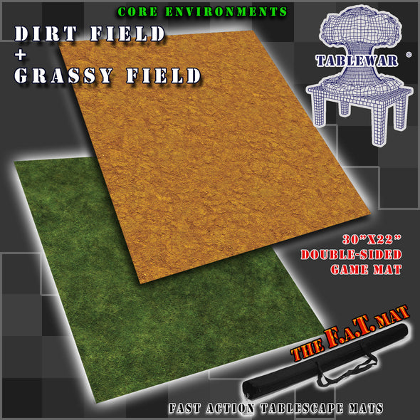 F.A.T. Mats - 30"x 22" - Core Environments: Dirt Field/Grassy Field available at 401 Games Canada