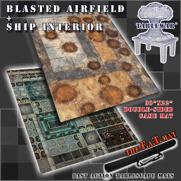 F.A.T. Mats - 30"x 22" - Ship Interior/Blasted Airfield available at 401 Games Canada