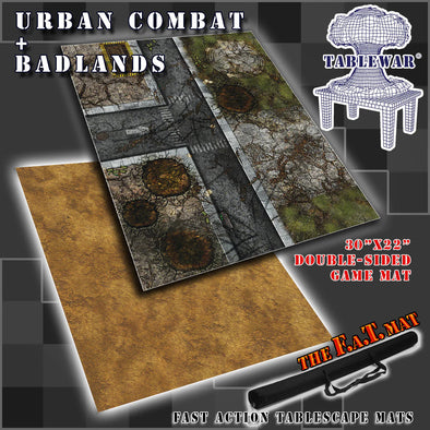 F.A.T. Mats - 30"x 22" - Urban Combat/Badlands available at 401 Games Canada