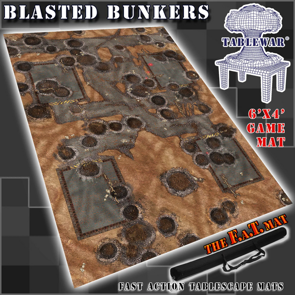 F.A.T. Mats - 6x4 - Blasted Bunkers available at 401 Games Canada