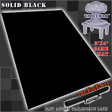 F.A.T. Mats - 6x4 - Solid Black available at 401 Games Canada