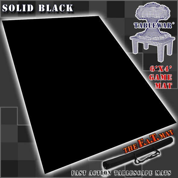 F.A.T. Mats - 6x4 - Solid Black available at 401 Games Canada