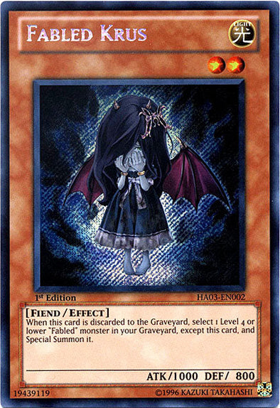 Fabled Krus - HA03-EN002 - Secret Rare - 1st Edition available at 401 Games Canada