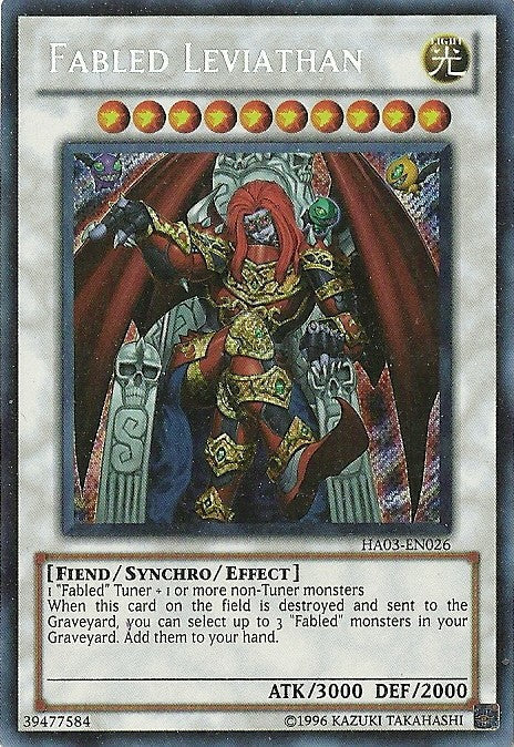 Fabled Leviathan - HA03-EN026 - Secret Rare - Unlimited available at 401 Games Canada