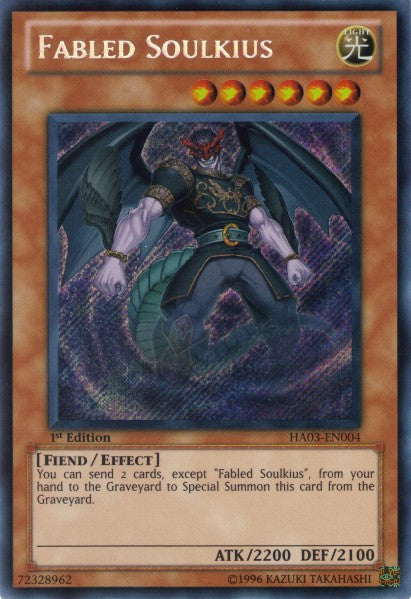 Fabled Soulkius - HA03-EN004 - Secret Rare - 1st Edition available at 401 Games Canada