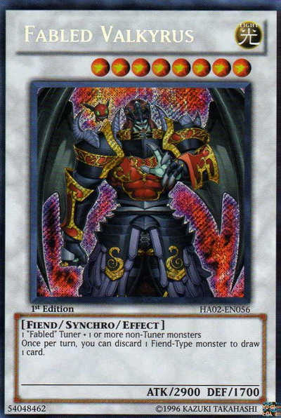 Fabled Valkyrus - HA02-EN056 - Secret Rare - 1st Edition available at 401 Games Canada