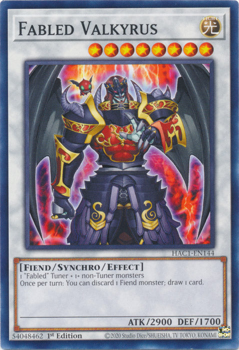 Fabled Valkyrus - HAC1-EN144 - Common available at 401 Games Canada