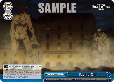 Facing Off - AOT/SX04-E097 - Climax Rare available at 401 Games Canada