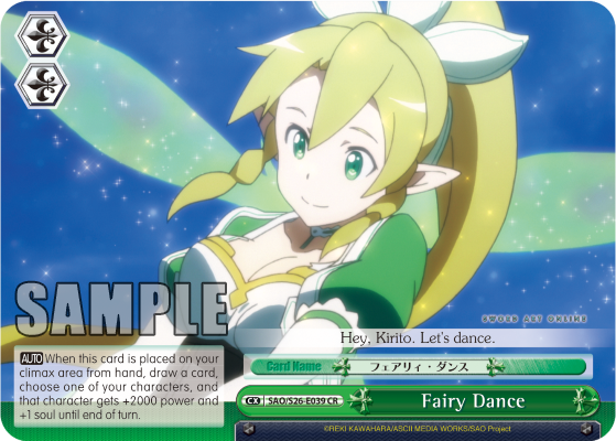 Fairy Dance - SAO/S26-E039 - Climax Rare available at 401 Games Canada