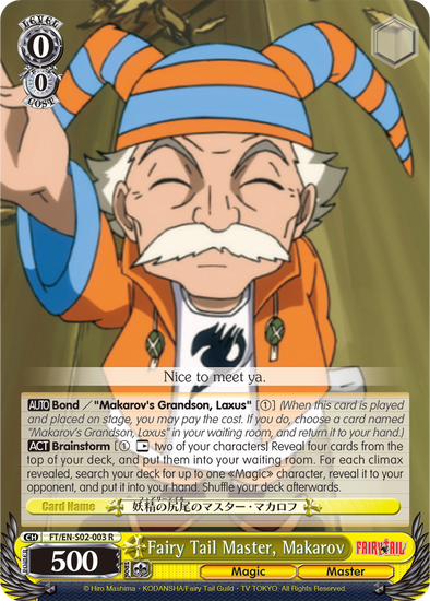 Fairy Tail Master, Makarov - FT/EN-S02-003 - Rare available at 401 Games Canada