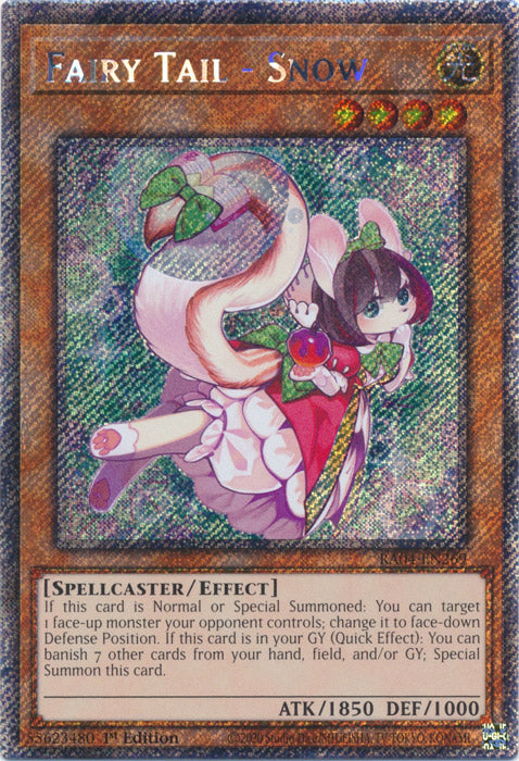 Fairy Tail - Snow (Platinum Secret Rare) - RA04-EN269 - Platinum Secret Rare - 1st Edition