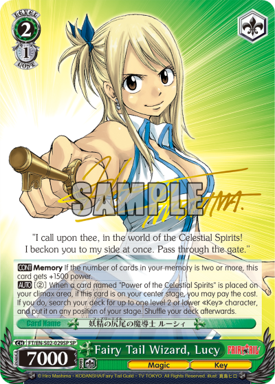 Fairy Tail Wizard, Lucy - FT/EN-S02-029SP - Special Rare available at 401 Games Canada