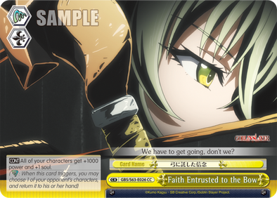 Faith Entrusted to the Bow - GBS/S63-E026 - Climax Common available at 401 Games Canada