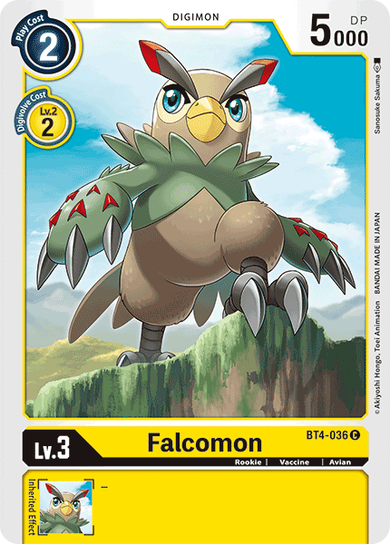 Falcomon - BT4-036 - Common available at 401 Games Canada
