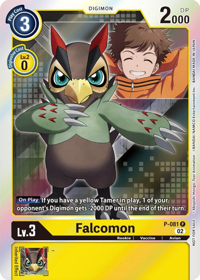 Falcomon - P-081 - Digimon Promotion Cards (D-PR) available at 401 Games Canada